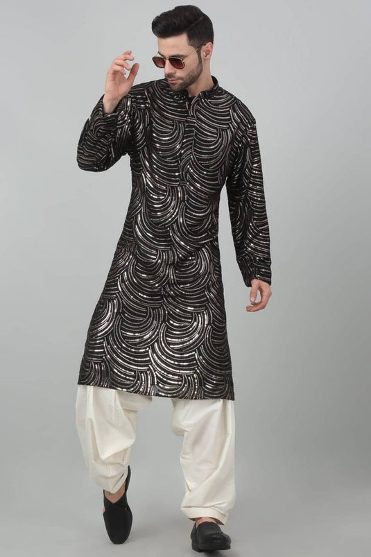 Chandramani Sequin Embroidered Kurta Set