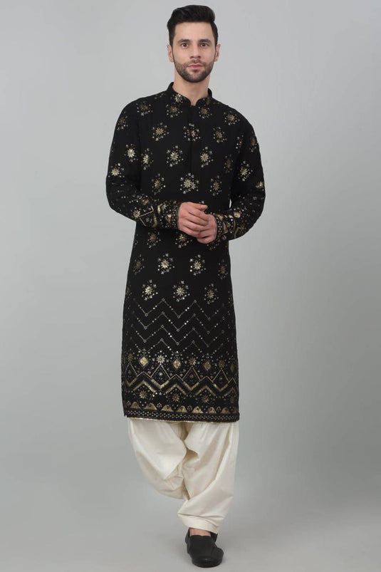 Sitaara Jahan Sequin Embroidered Kurta Set