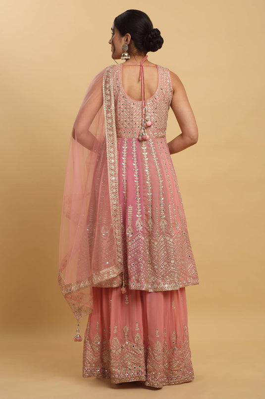 Trishna Embroidered Kurta Sharara Set
