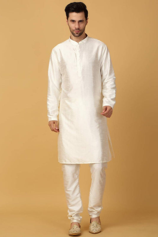 Nizam Embroidered Sherwani Set - Ivory
