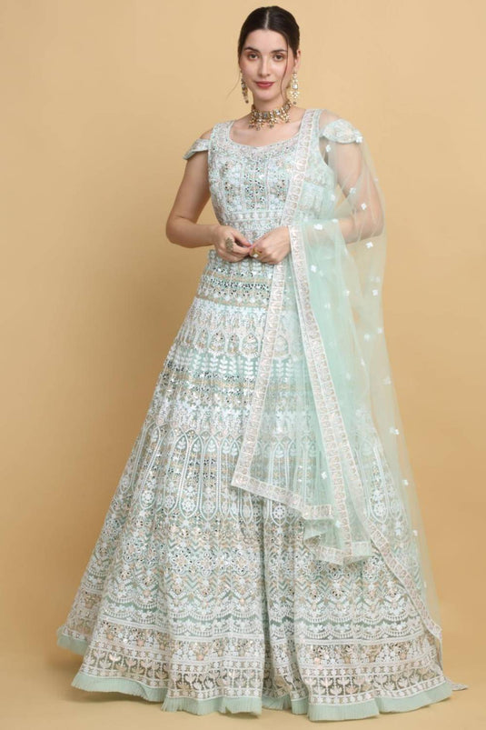 Khushnuma Embroidered Floral Bridal Lehenga Set