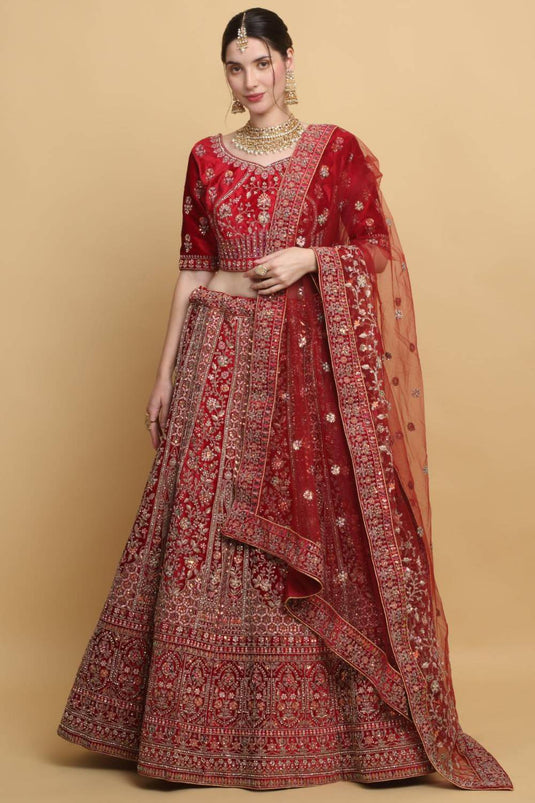 Shaheen Embroidered Bridal Lehenga Set