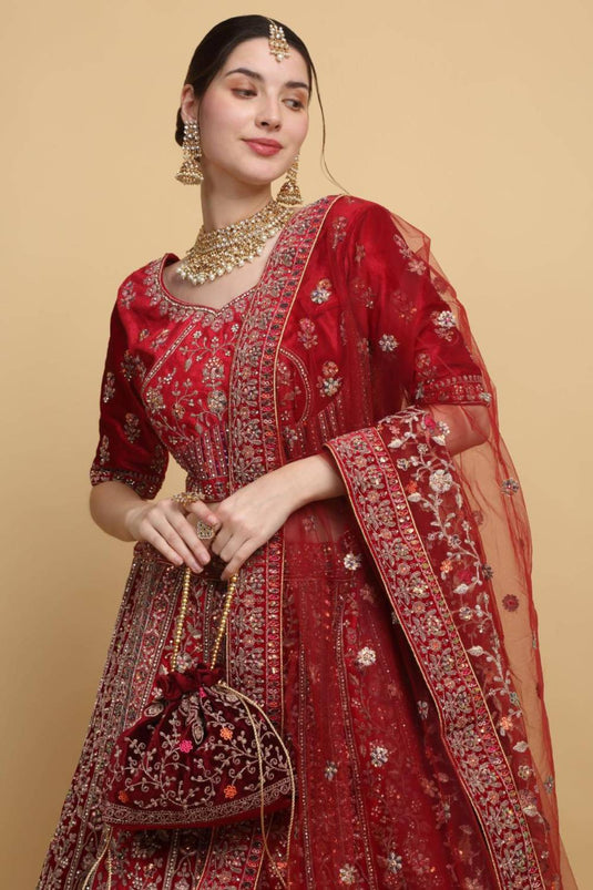 Shaheen Embroidered Bridal Lehenga Set