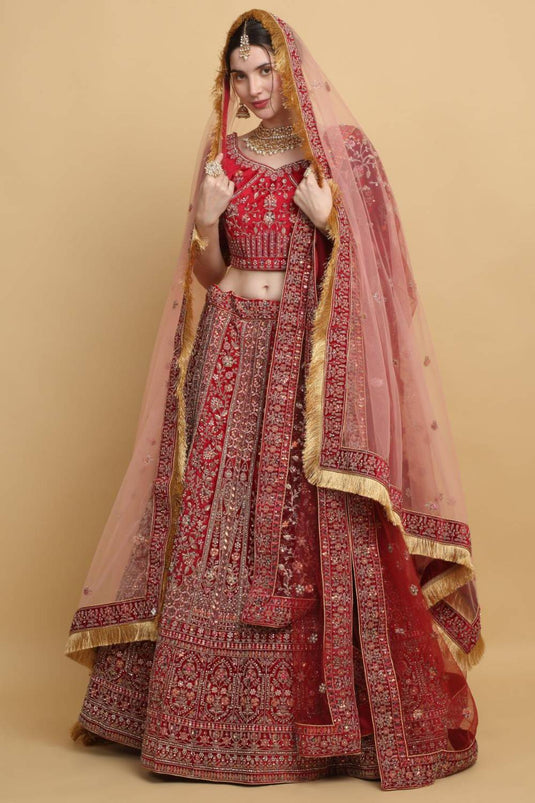 Shaheen Embroidered Bridal Lehenga Set