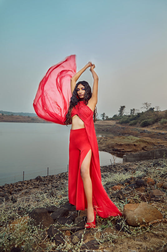 Scarlet Red Co-Ord Set