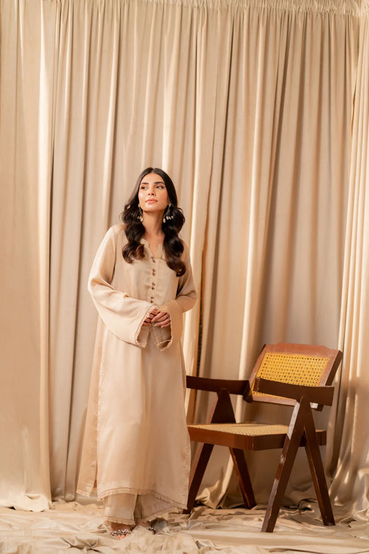 Muted gold Kurta With Pants