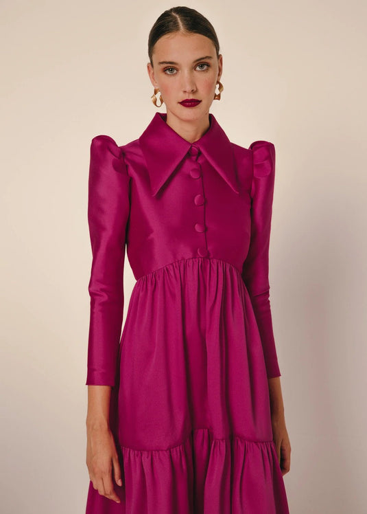 Khushboo & Pankaj - Burnt Pink Tier Dress