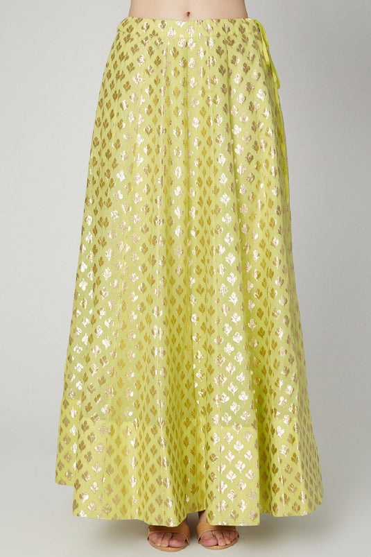 Embroidered Yellow Lehenga Set - Auraya Fashion -  - #tag1# - #tag2# - #tag3# - #tag3#
