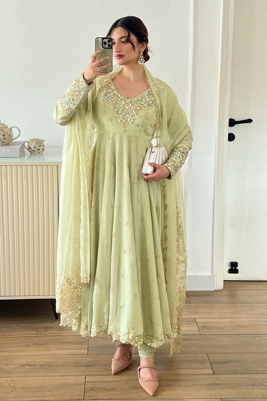 Spring Sage Festive Anarkali