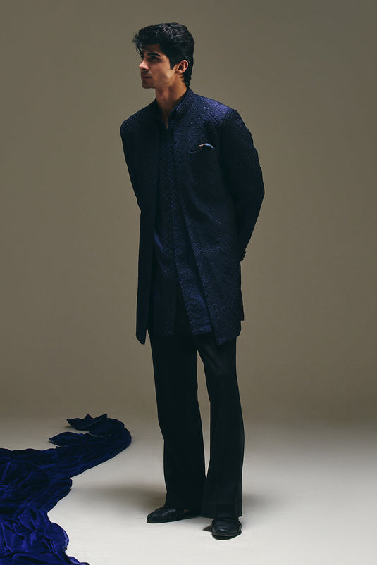Astral Achkan with Kurta Set