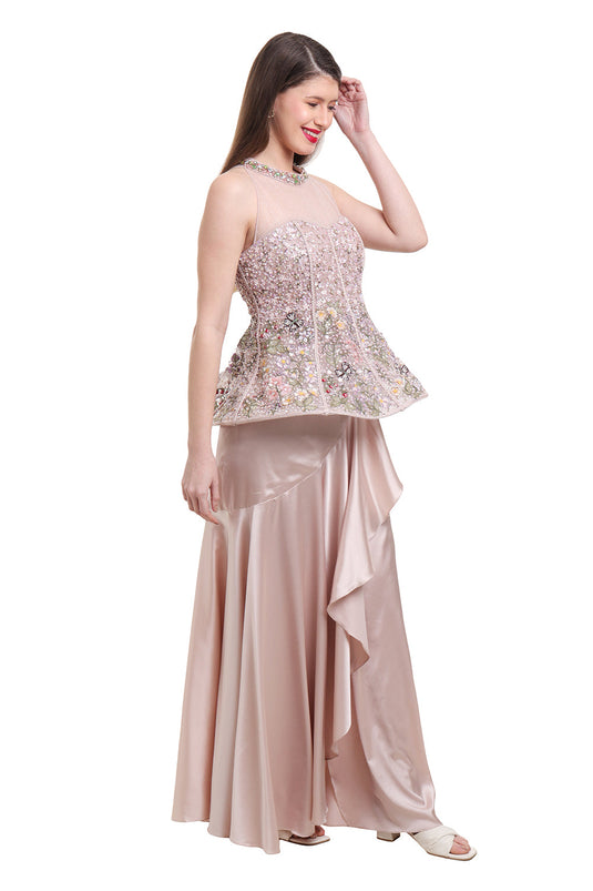 Beige Drape Saree