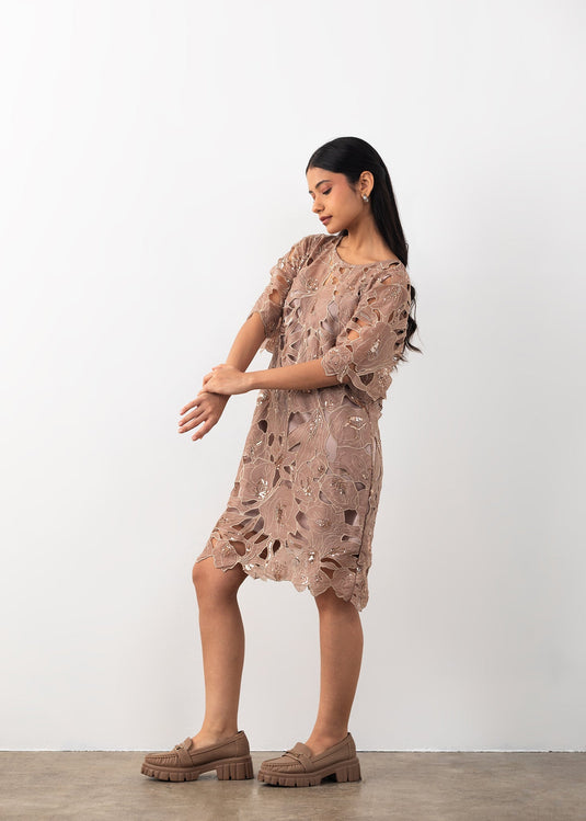 Cutwork Dress