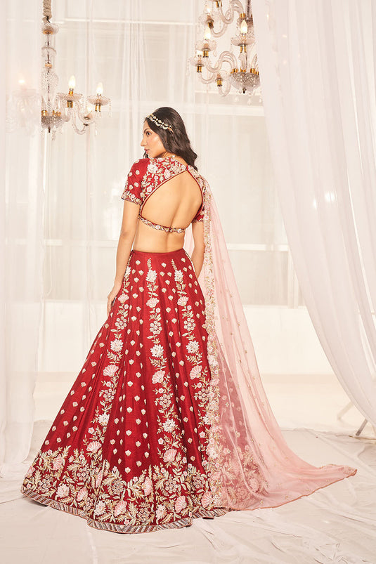Blood  Red Bridal Set