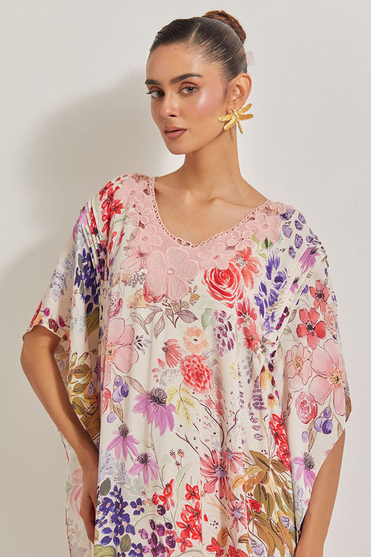 Blooming Burst  Kaftan Dress