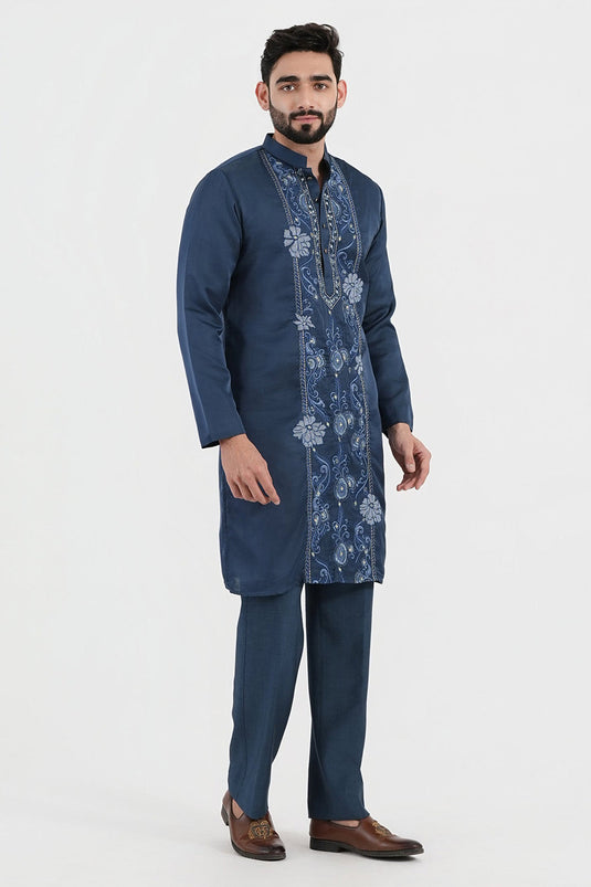 Blue Dahlia Kurta Set