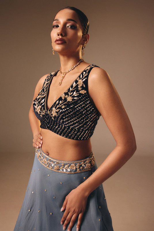 Blue Lehenga Set