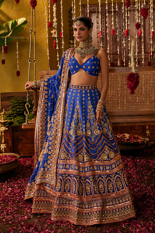 Blue Lehenga Set