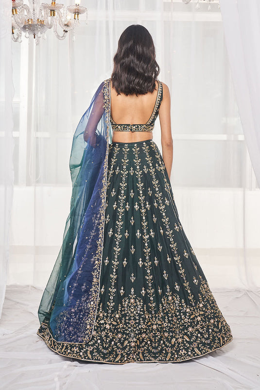 Bottle Green Bridal Set