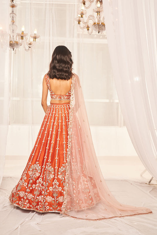 Burnt Orange Bridal Set