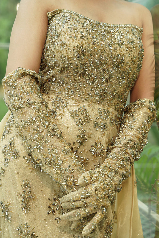 Champagne Crystal Enchantress Gown