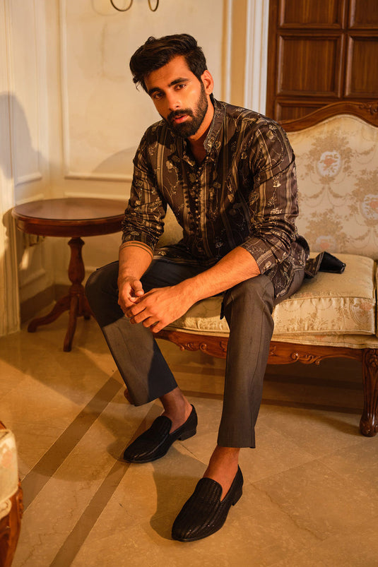 Charcoal Mist Kurta Set