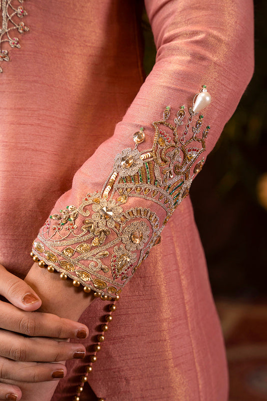 Dual-Tone Dusty Pink Kurta Set