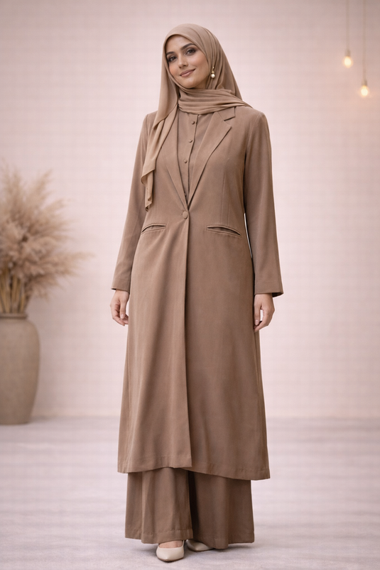 Elegant Beige Abaya