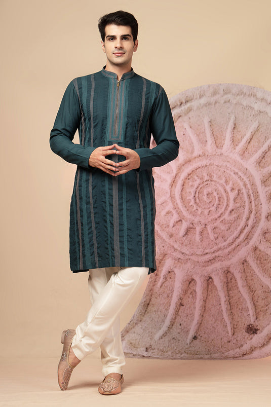Elegant Blue Sherwani Set
