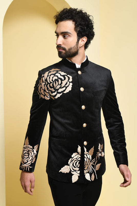 Embroidered Bandgala