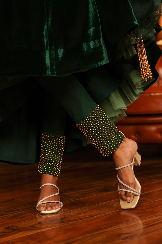 Emerald Anarkali Set