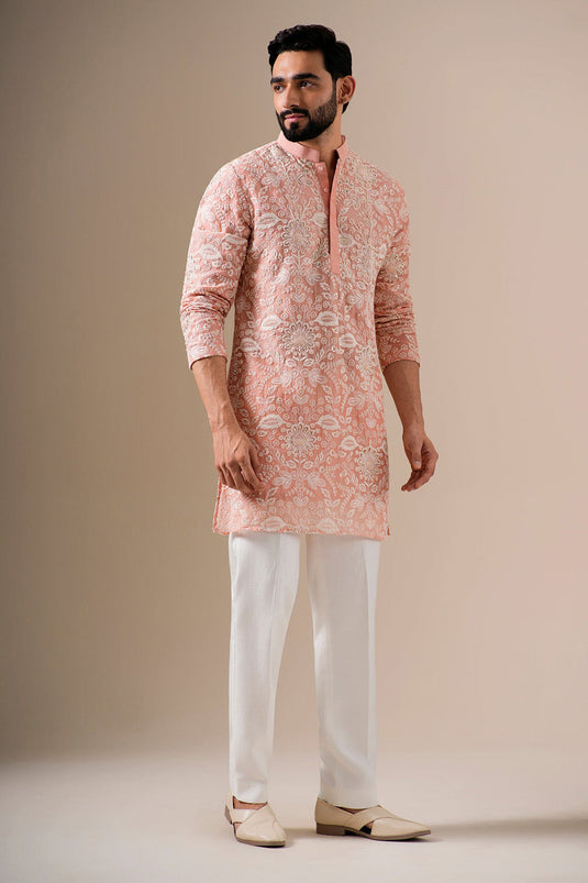 Floral Blush Kurta Set