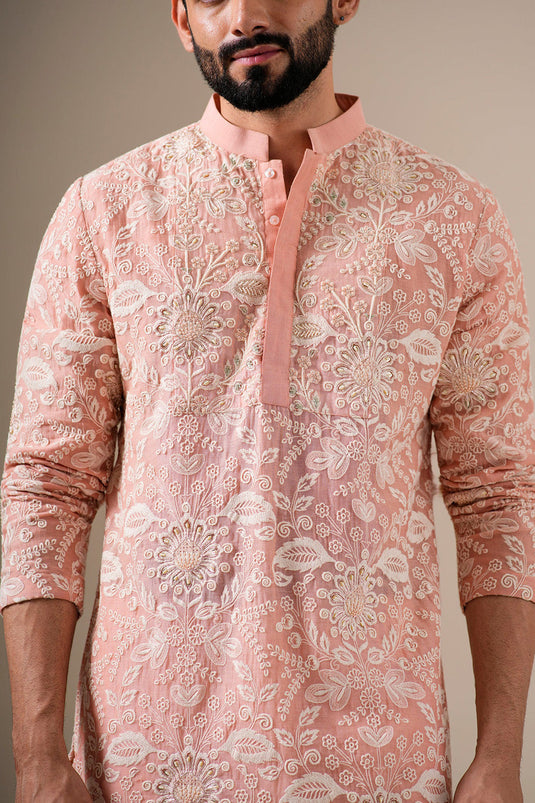 Floral Blush Kurta Set