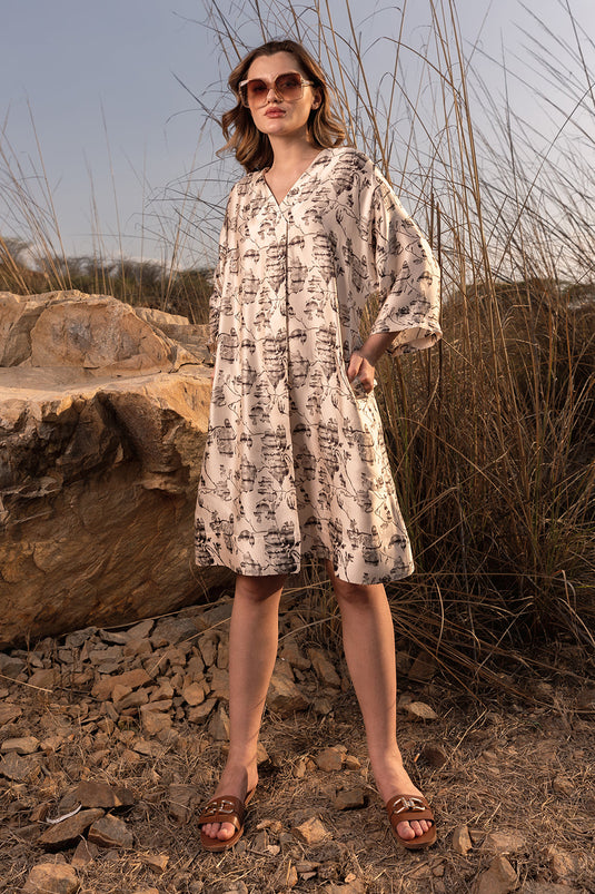 Floral Reverie Kaftan Dress