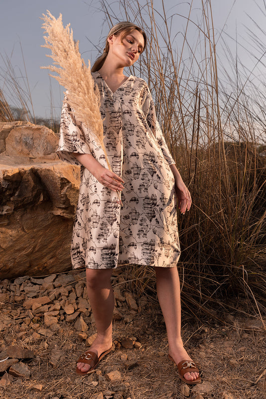 Floral Reverie Kaftan Dress