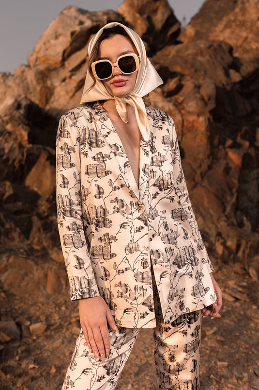 Floral Reverie Long Blazer