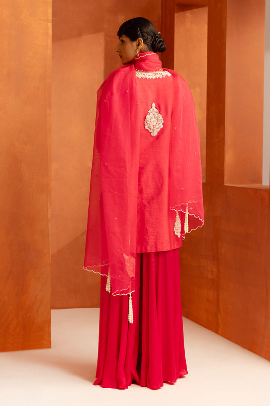 Fuchsia Sharara Set