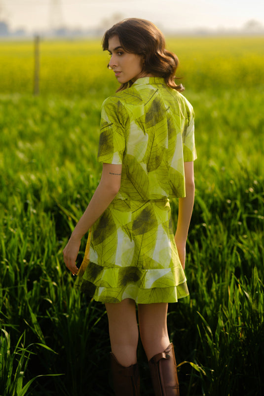 Green Ferns Short Blazer