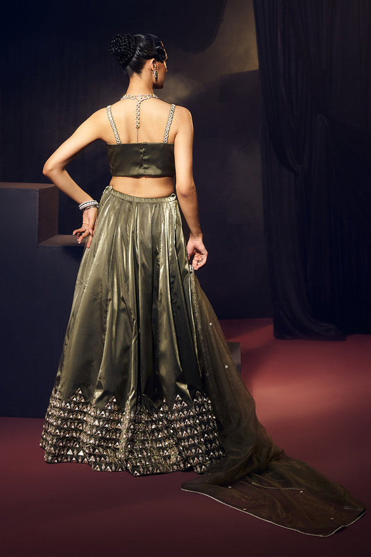 Green Lehenga Set