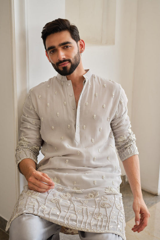 Grey Bloom Patiyala Set