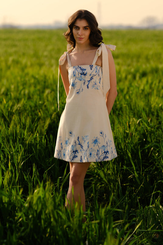 Indigo Meadow Short Dress
