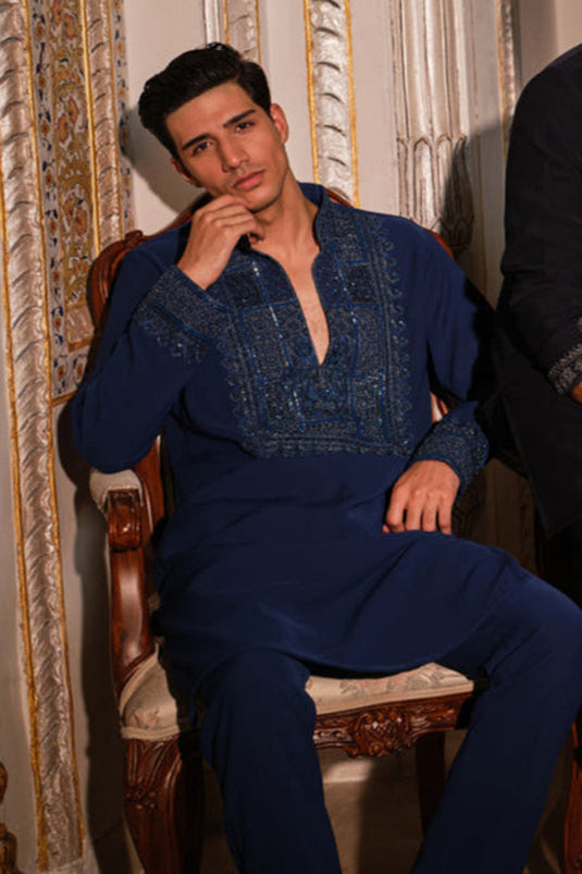 Indigo Regal Kurta Set