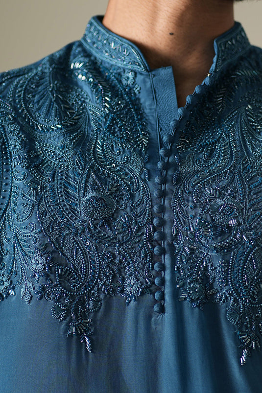 Indigo Starlit Kurta Set