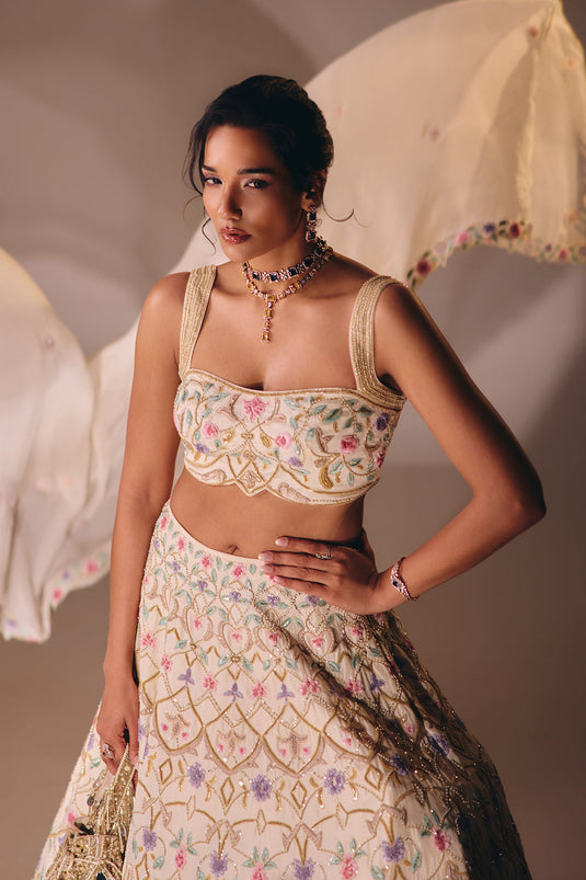 Ivory Bridal Lehenga Set