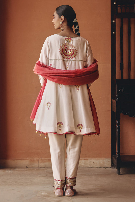 Ivory Shehnai Flared Set