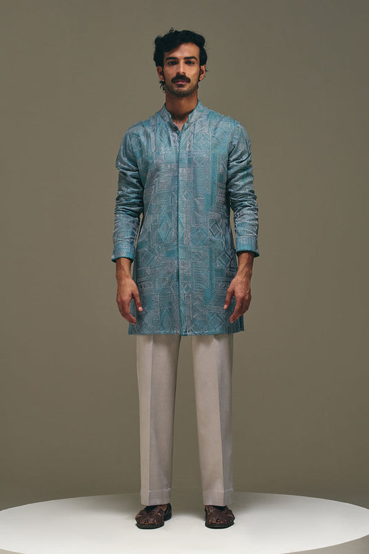Jibaro Front Open Kurta Set