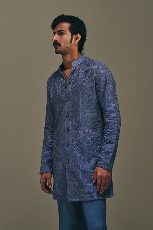 Jibaro Front Open Kurta Set