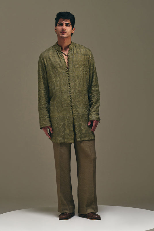 Jibaro Loop Button Kurta Set