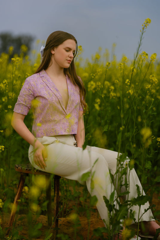 Lavender Short Blazer