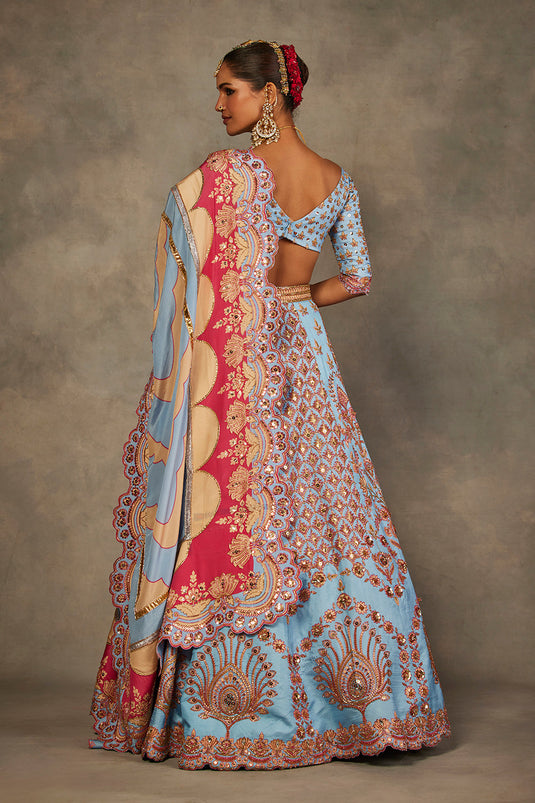 Light Blue Lehenga Set