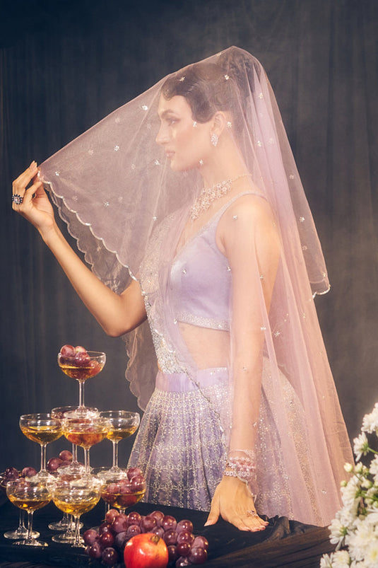 Lilac Lehenga Set